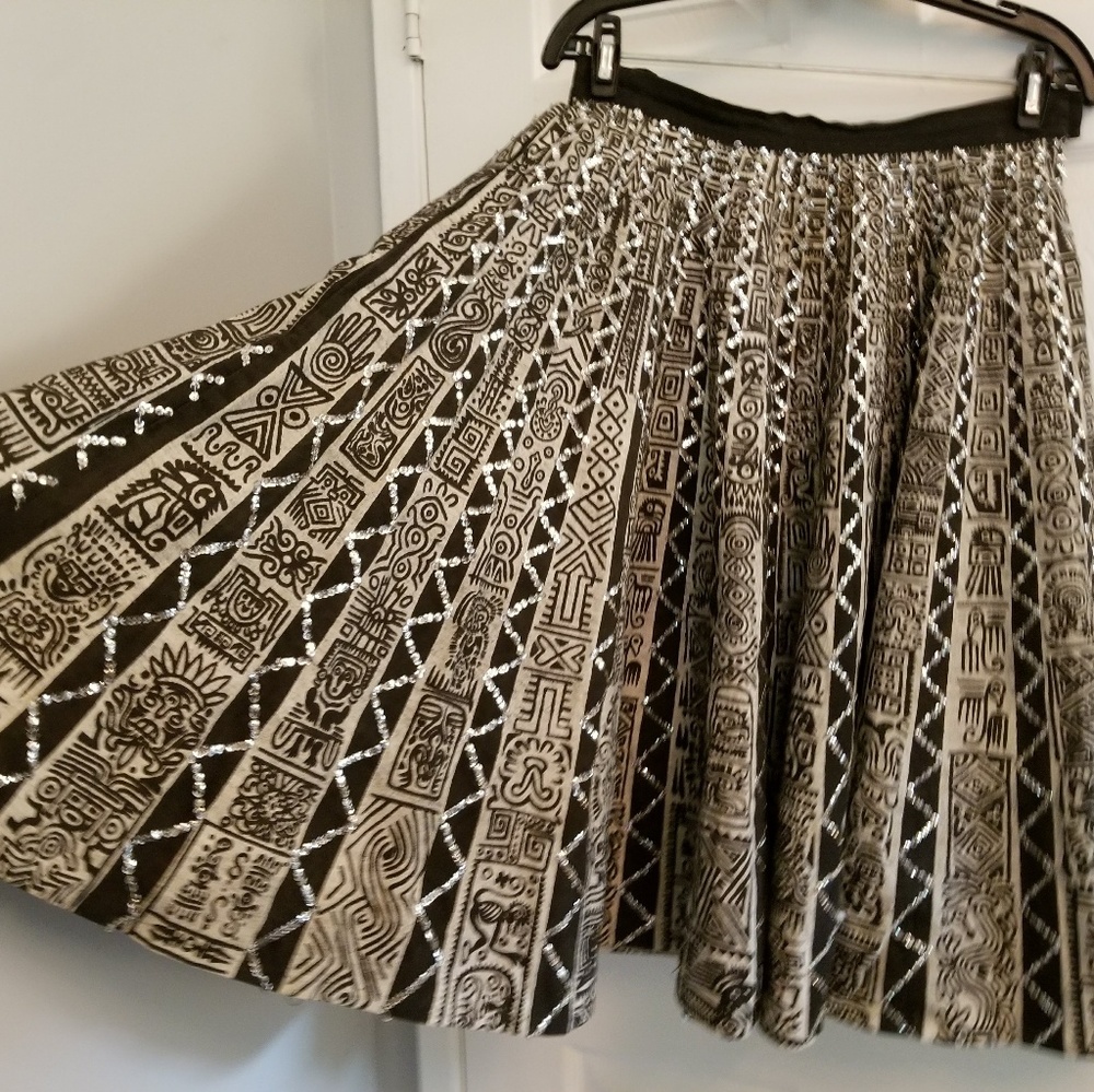 Real vintage 1950's Mexican sequin skirt